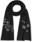 KARL LAGERFELD Damen Star Power Sparkle Karl Scarf Schal, Schwarz, Einheitsgröße