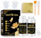 Ganbaro Gold Leaf Kit: 100ml Adhesive & Varnish, 100pcs Sheets, 2 Brushes, Glove, Gold Foil for Arts, Furniture & Crafts
