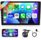 8 CORE 2G+64G Autoradio 2 Din Android 13, 10.1 Pollici Schermo 1280 * 720P HD IPS Stereo Auto co Carplay Android Auto Wireless DSP GPS Wi-Fi Bluetooth 5.0 Radio FM RDS Retrocamera