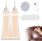 givuaime 2 Stück Leder Reparatur Set, 2024 Neuest Lederreparaturgel, Flüssigleder Sofa Restaurator, Ausbessern von Kratzern und Gebrauchsspuren für autositz Reparatur, Lederprodukten (Beige)