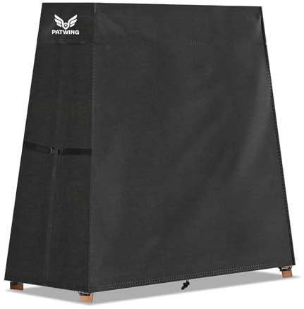 PATWING Hollywoodschaukel Abdeckung 3-4 Sitzer 600D Oxford，168x124/25x168cm | UV-Beständig, Schimmelresistent Und Pflegeleicht, Mit PU-Beschichtung, Doppelnaht, Sicherer Fixierung Und Aufbewahrungstasche