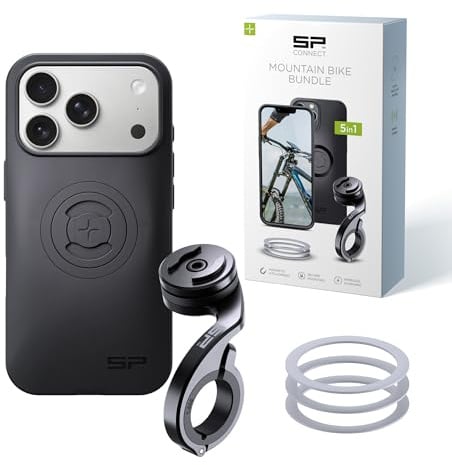 SP CONNECT Mountain Bike Bundle |SPC+| kompatibel mit iPhone 17 Pro/18 Pro | Handyhalter für Mountainbike| Mountainbike MTB Handy Halterung Gadget