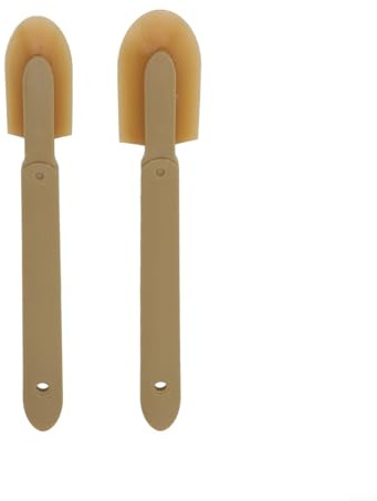 Gummi-Spachtel-Set mit verlängerter Länge, zum Auftragen und Glätten von Silikondichtstoffen, 2er-Pack mit ergonomischem Griff für Fugenmörtel, Lücken, Fugen (2 Stück, groß)