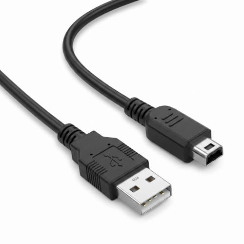 Cavo caricabatterie USB-A compatibile con Nintendo 3DS, 2DS, DSi, DS Lite 1 m, colore: Nero