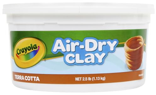 Crayola Air Dry Clay, Terra Cotta No Bake Modeling Clay for Kids, 2.5lb
