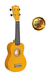 Stagg 25019671 US-LEMON Soprano Ukulele mit Tasche