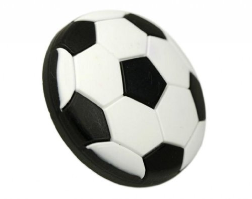Unilocks Black Football Rubber Children Room Cabinet Door Knobs and Drawer Pull (D: 1.57 Inch H: 0.90 Inch)