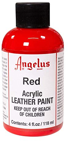 Angelus Revêtement en acrylique pour cuir 118 ml - rouge - Rot,