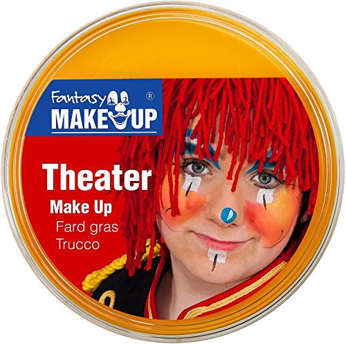 Festartikel-Müller Theater Make Up Farbe gelb 25 g Fasching Halloween Schminke