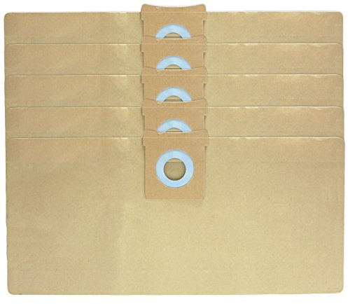 SPARES2GO Sacs solides à poussière compatible avec Titan 16L 20L 30L 40L aspirateurs (lot de 5, 10, 15, 20 + désodorisants) 5 Bags
