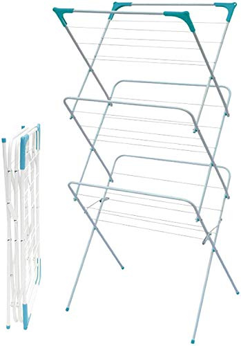 3 Tier Laundry Concertina Clothes Horse Clothes Airer by Unknown
