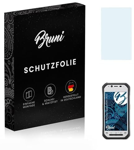 Bruni Schutzfolie kompatibel mit Panasonic Toughpad FZ-N1 / FZ-F1 Folie, glasklare Displayschutzfolie (2X)