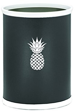 Kraftware kasualware Designs Abfall Korb 13 Quart. Ananas, oval, 35,6 cm schwarz
