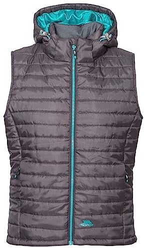Trespass Womens Aretha Warm Padded Jacket With Removable Hood, Carbon, 14 EU