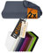 npluseins 2er Pack Spannbezüge für Nackenkissen Gesundheitskissen 959.1234, M, 35-40x55-60 cm, anthrazit