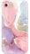 JIAXIUFEN Handyhülle iPhone SE 2022/2020, iPhone 7 8 Hülle TPU Silikon Weiche Schlank Schutzhülle Handytasche Gummi Dünn Flexibel Case Handy Hülle für iPhone 6 6S 7 8 - Marmor Pink Violett