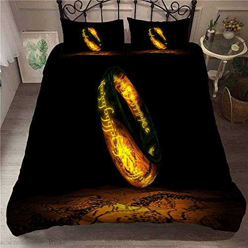 Set Di Biancheria Da Letto Film Magico Il Signore Degli Anelli Copripiumino E Federe Da Stampa 50x75cm 2/3 Pezzi Biancheria Da Letto Per La Casa Di Moda (220x240cm,Motivo 08)