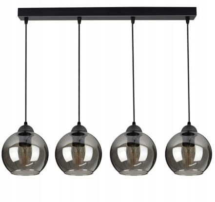 FKL DESIGN Home Deco Deckenlampe Pendellampe Hängelampe Wandlampe Tischlampe Leuchte Pendelleuchte Kugel Schwarz Grau Weiß Lampe aus Serie N100 verschiedene Varianten (BZ4)