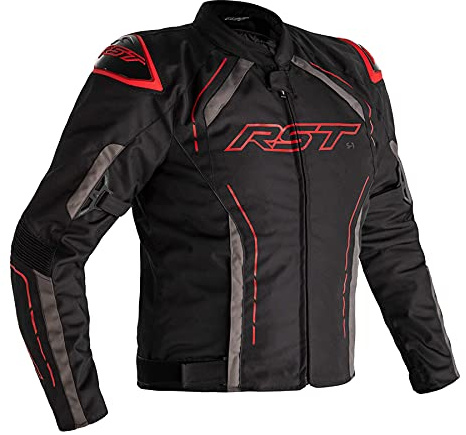 RST S-1 Giacca tessile moto Nero/Grigio/Rosso XXL