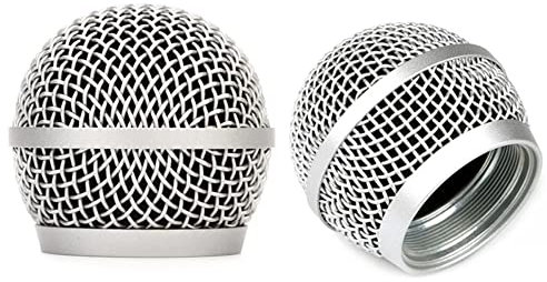 2 PZ Testa a Sfera di Ricambio Mesh Microfono Griglia per Shure PG48 PG58 PGX2 BLX288 PG288 PGX24 Microfono