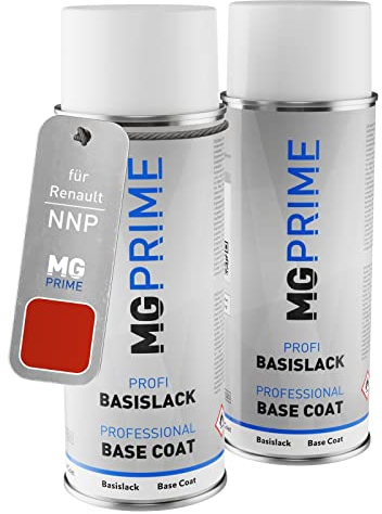 MG PRIME Peinture voiture Bombe aérosol de pour Renault NNP Rouge Flamme Nacre/Flame Red Pearl couche de fond, de base, bombe aérosol 400ml