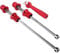 Entatial Quick Release Bike Skewers, Ultra-Light Hub Aluminum Alloy Quick Release Lever, Portable Locking Security Anti-Theft Skewers for Road Bike, Mountain Bike, Folding Bike(Red)