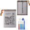 E-yiiviil Batteria sostitutiva EB-BF711ABY compatibile con Samsung Galaxy Z Flip 3 5G SM-F711U Main Battery with Tools