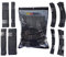 ISOLATECH 15 mètres assortiment de gaines thermorétractables noir 3:1 avec adhésif non marqué (3mm 5mm 8mm 10mm 15mm 20mm 30mm 40mm en pièces de 20cm)