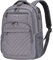 KROSER Sac à dos pour ordinateur portable, Matelassé gris foncé, 17 Inch, Sacs à dos de jour
