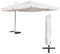 Yellow shop - GARDA Ombrellone giardino decentrato mt 4x3 struttura in alluminio Antracite con sacca di protezione esterno arredo piscina, terrazzo Bianco