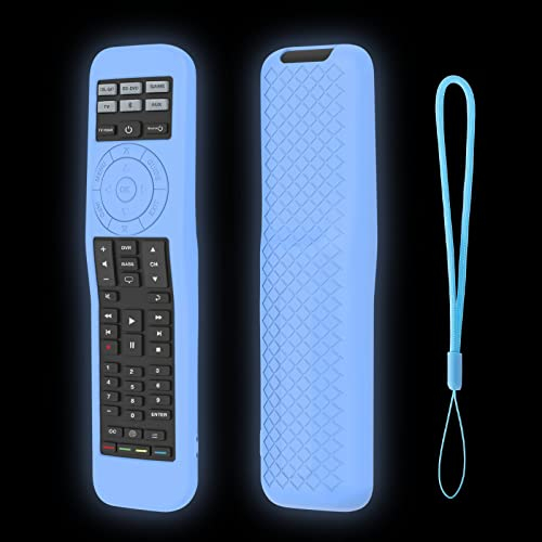 LEFXMOPHY Case for Bose Solo 5 TV Soundbar Universal Remote Control, Blue Silicone Protective Skin Glow in Dark