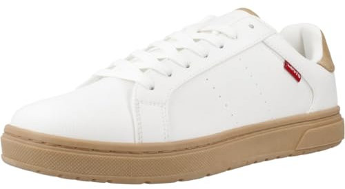 Levi's Piper, Zapatillas Hombre, Blanco (Regular White), 40 Eu