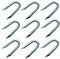 TERF® 20mm Galvanised U Nails Netting Staples Length 20mm (0.79 inch) Diameter (Ø) 2.0mm Heavy Duty U Nails Wire Staples for Fixing Fencing Fence Wire Mesh - Pack of 100