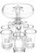 Party Drink Dispenser with 6 Shot Glasses Set,Shot Glass Dispenser with Holder,Acrylic Touchless Liquor Dispenser for Beverage Cider Cocktail,Party Supplies,Home Bar Accessories (No Light)