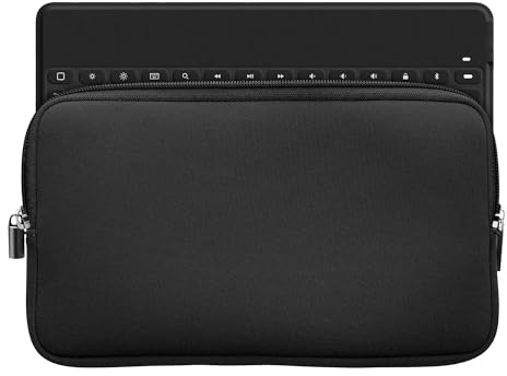 kwmobile Tastatur-Hülle kompatibel mit Logitech Keys-to-GO - Neopren Schutzhülle Case Tasche für Tastatur - Neoprentasche für Keyboard - Schwarz