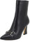 QUEEN HELENA Tronchetti Casual Eleganti con Zip Laterale Stivaletti con Tacco a Punta Invernali Bassi Donna K2115 (K2115 Nero Pu, 39)