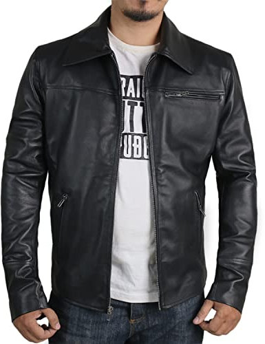 Laverapelle Herren Echtes Lammfell Lederjacke (Schwarz, Fliegerjacke)-1801004-LSM, 01a- schwarz - mit Polyesterfutter, S