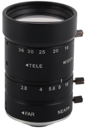 Obiettivo Zoom, F2.8 8MP C Mount Apertura Manuale da 2/3 Pollici Messa a Fuoco Obiettivo Zoom 12‑36mm per Ispezione Industriale