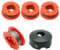 F016800175 Bobine de fil de rechange pour débroussailleuse Bosch ART 23 26 30 Easytrim Combitrim, fil de bobine automatique Pro-Tap 8 m avec couvercle F016L71088 (4 bobines + 1 couvercle)