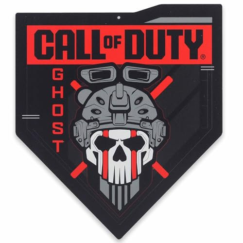 Call of Duty Modern Warfare 2 Ghost Pennant Metallschild – Call of Duty Wanddekoration für Spielzimmer oder Jugendzimmer
