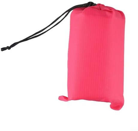 URPIZY Bâche de tente imperméable, portable, imperméable, coupe-vent, résistante à la neige, tente légère pour camping, extérieur, randonnée, pare-soleil (rose rouge, 140 x 200 cm)