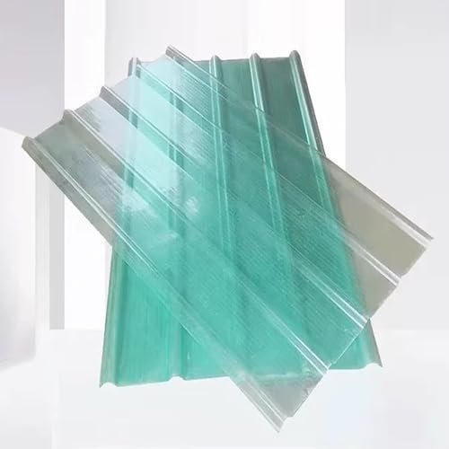 Lot de 6 panneaux de toit ondulés en fibre de verre transparent pour revêtement, mur, éclairage du jour, 88,9 x 170,2 cm