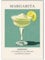 Happy Motive – Premium Cocktail Poster wahlweise in DIN A3 oder DIN A4 – Premium Druck auf 300g Papier – Wanddekoration für Bar, Küche und Homebar, Office ohne Rahmen Margarita A3
