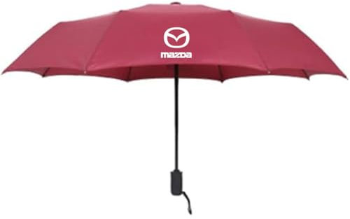 ZCNDGHMQ Auto Regenschirm für Mazda 6 2020-2023,Wasserdichter,Winddichter Sonnenschutz mit Auto Logo Dekoratives Zubehör,C