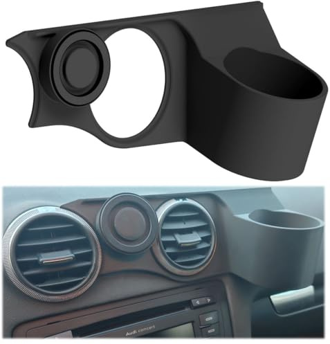 Generisch Handyhalterung kompatibel mit Audi A3 8P (BJ 2004-2013) Plus Getränkehalter