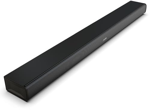 HYE 2.0ch Bluetooth Soundbar for TV, 60W Compact Black Sound Bar with HDMI, USB, AUX, Remote Control – Wireless Audio System with Deep Bass, Slim Design – Ideal for Your Television - 20SB4012 [2025]