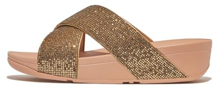 Fitflop Damen Lulu Glitterball Cross SlidesSchiebe-Sandalen