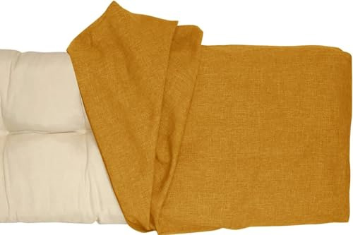 AQIGR Bezug-Bankkissen Sitzkissen mit Reißverschluss Bezug für Sitzbank Waschbar Abnehmbar, Eckbank Auflagen Hussen für Innen Outdoor Fensterbank Couch(Orange,120x60x8cm Thick)