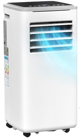 LEADZM Mobile Klimagerät 10000BTU 1120W bis 32㎡ Abluftschlauch | Kompakte mobile Klimaanlage für Wohnzimmer Büros