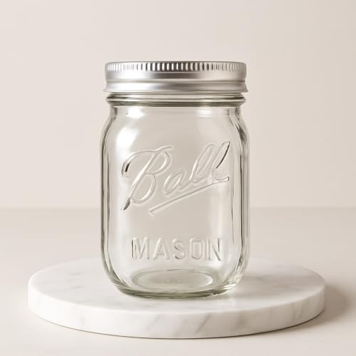 3 Stück Einmachgläser,mit regulärer Öffnung,400 ml, Mason Jar mit silberfarbenem Metalldeckel+Deckel mit Loch und Strohalm für Cocktails! Messmarkierungen,zum Einkochen,Mahlzeitvorbereitung (6)